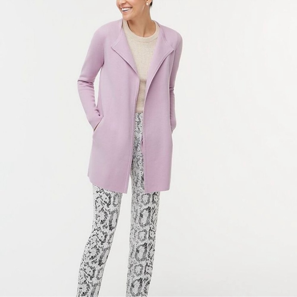 J.Crew long sweater in lilac very good condition